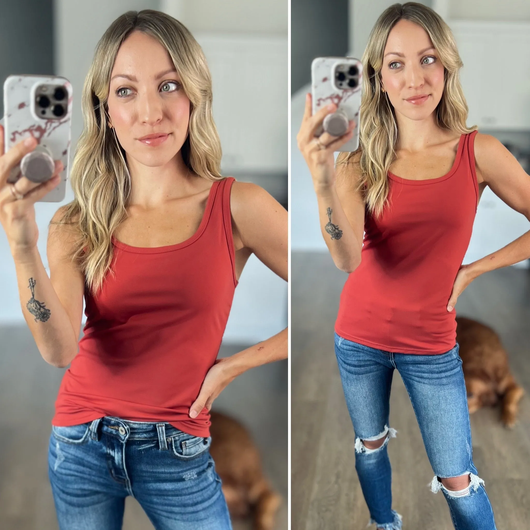 Basically Perfect Wide Strap Tank