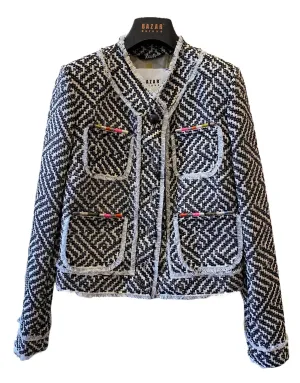Bazar Deluxe Cropped Jacket B/W Parquet