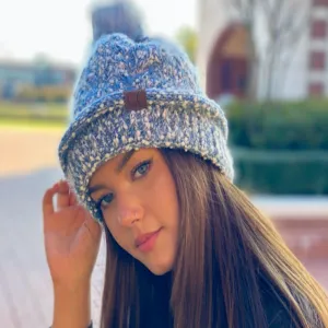CC Beanie Pom Lined Popcorn Fur