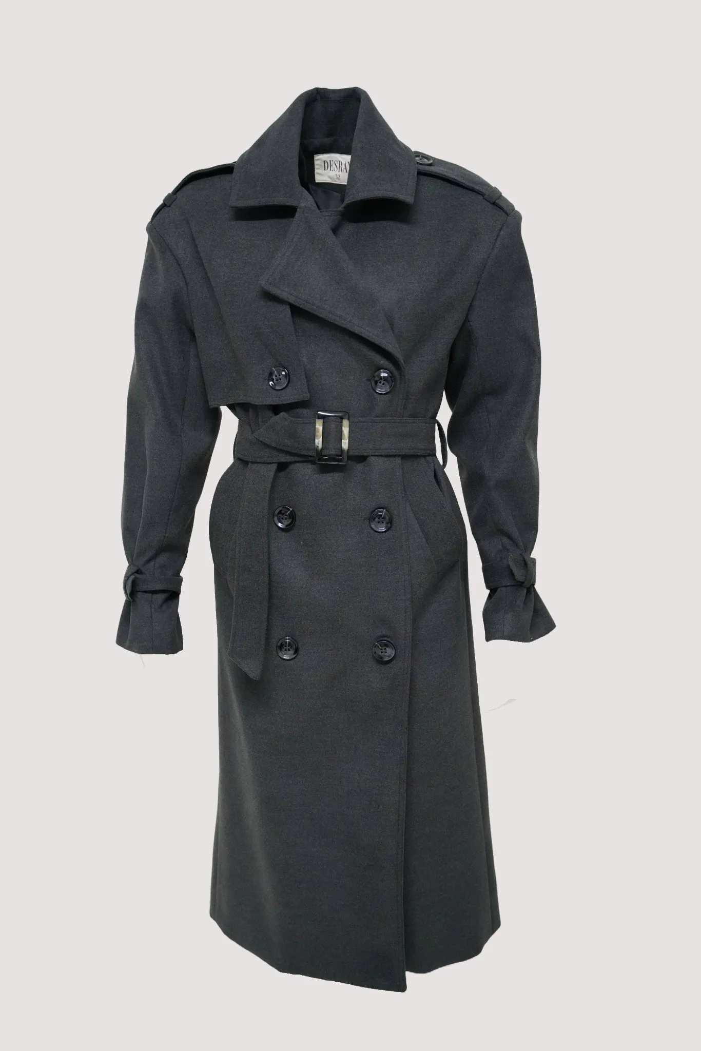 Charcoal Oversize Lux Coat