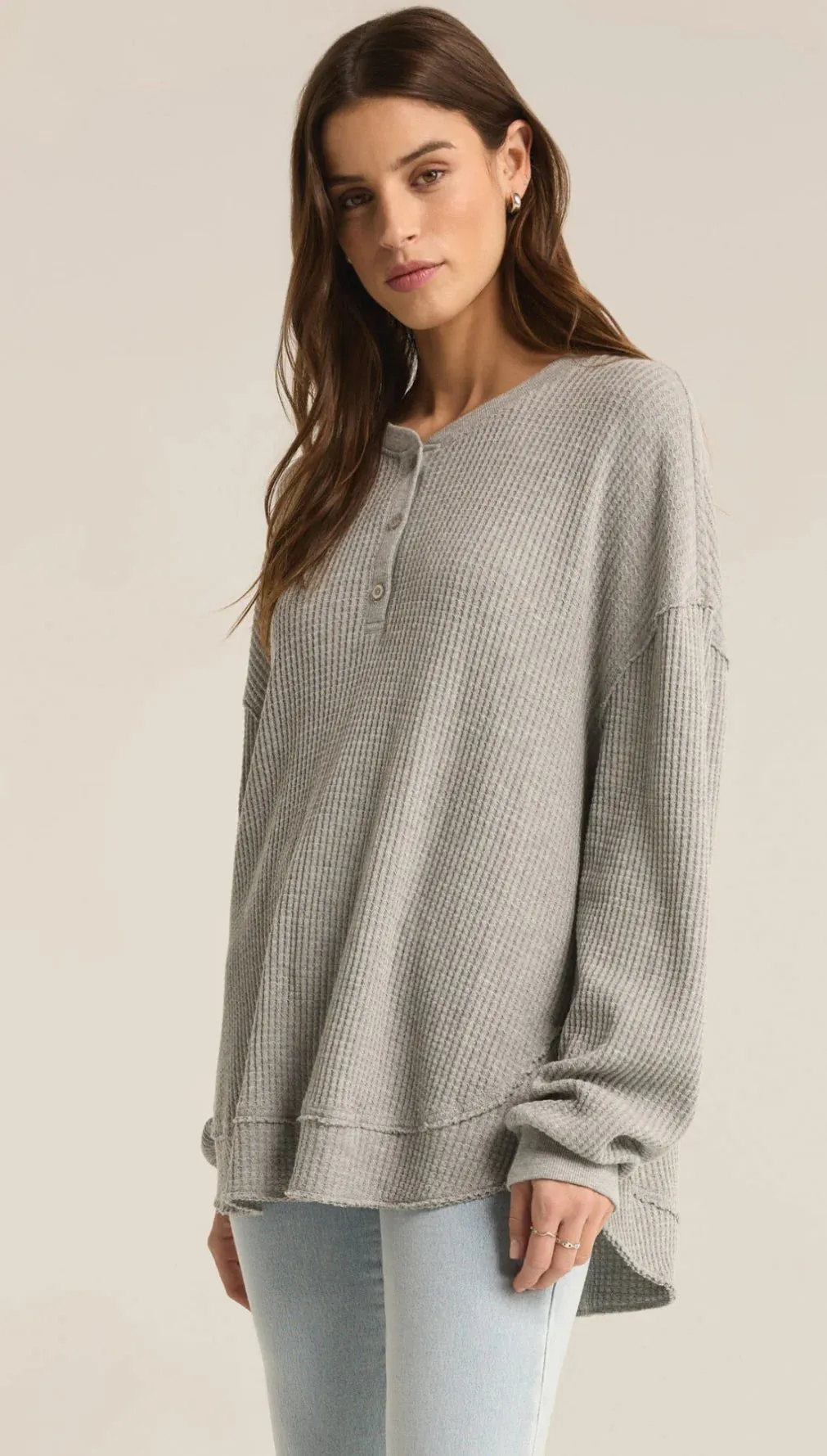 Cozy Waffle Henley