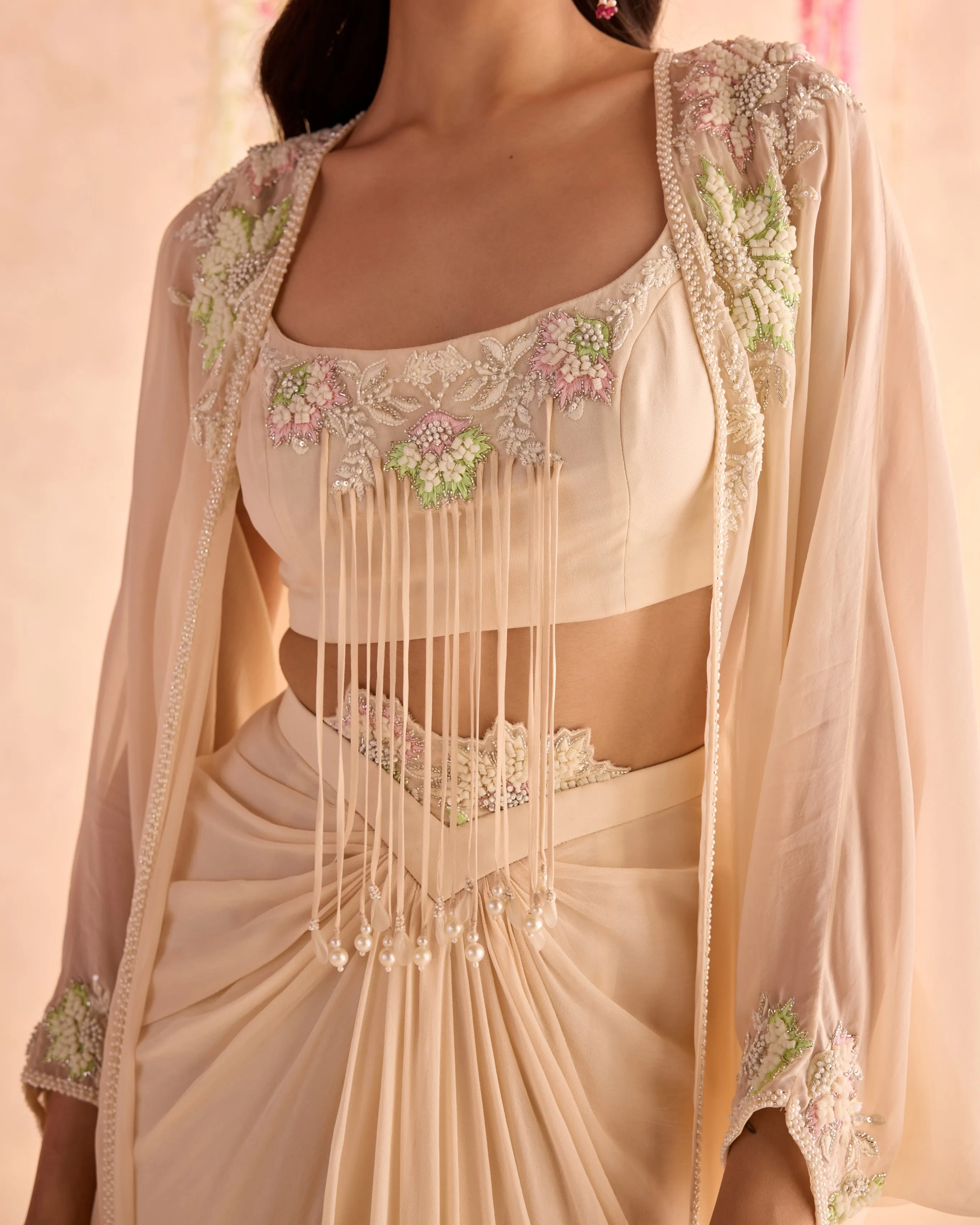 Daffodil Cape Skirt Set
