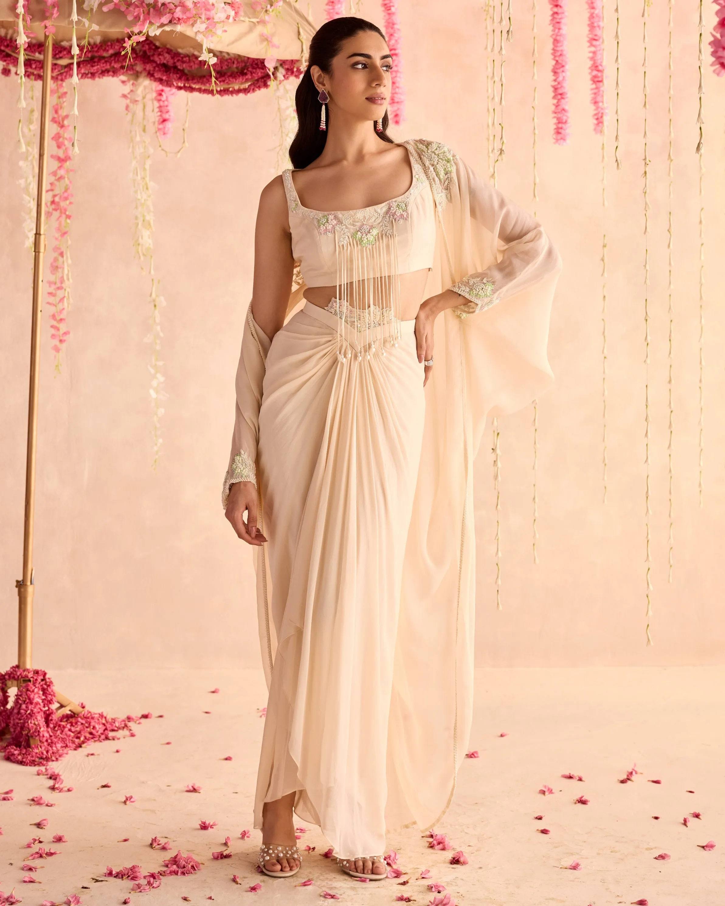 Daffodil Cape Skirt Set