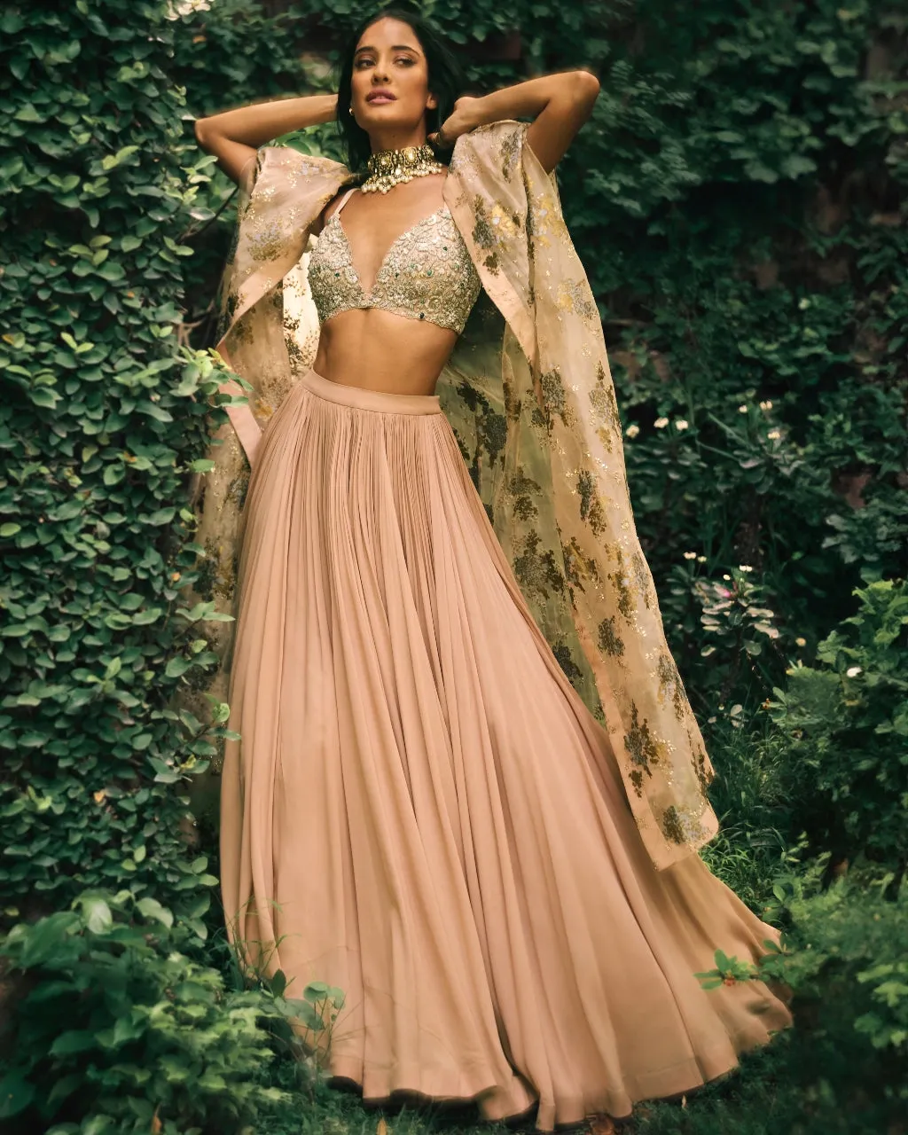 Dusty Pink Lisa Cape Set
