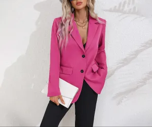 Fashion Polo Collar Blazer