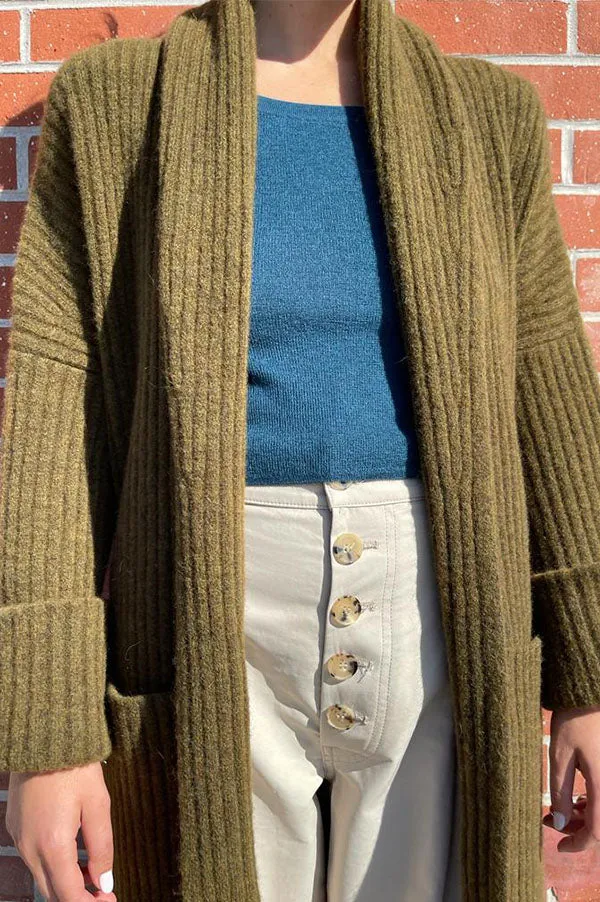 Fine Ribbed Cashmere Top