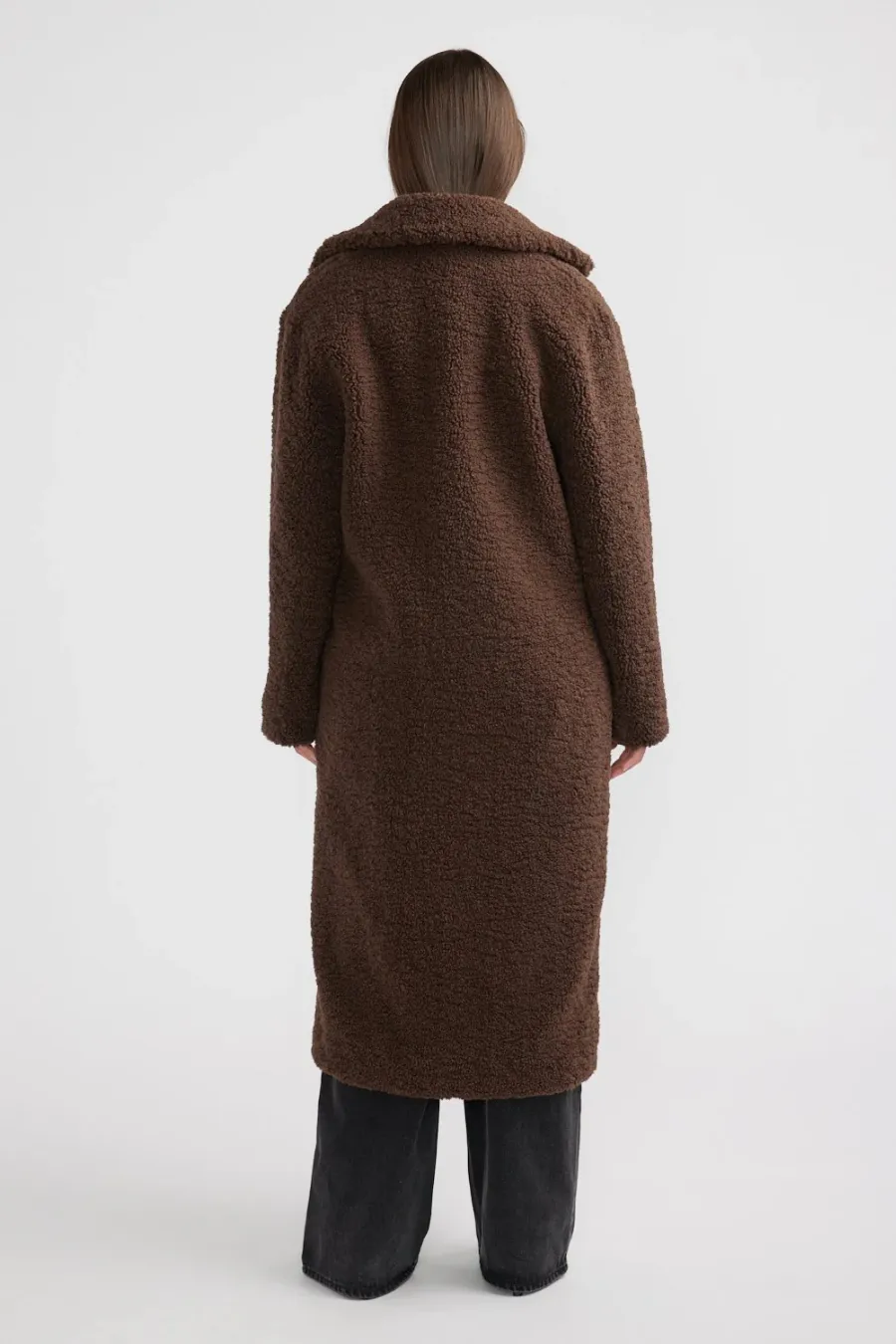 Ivy Faux Fur Jacket Chocolate