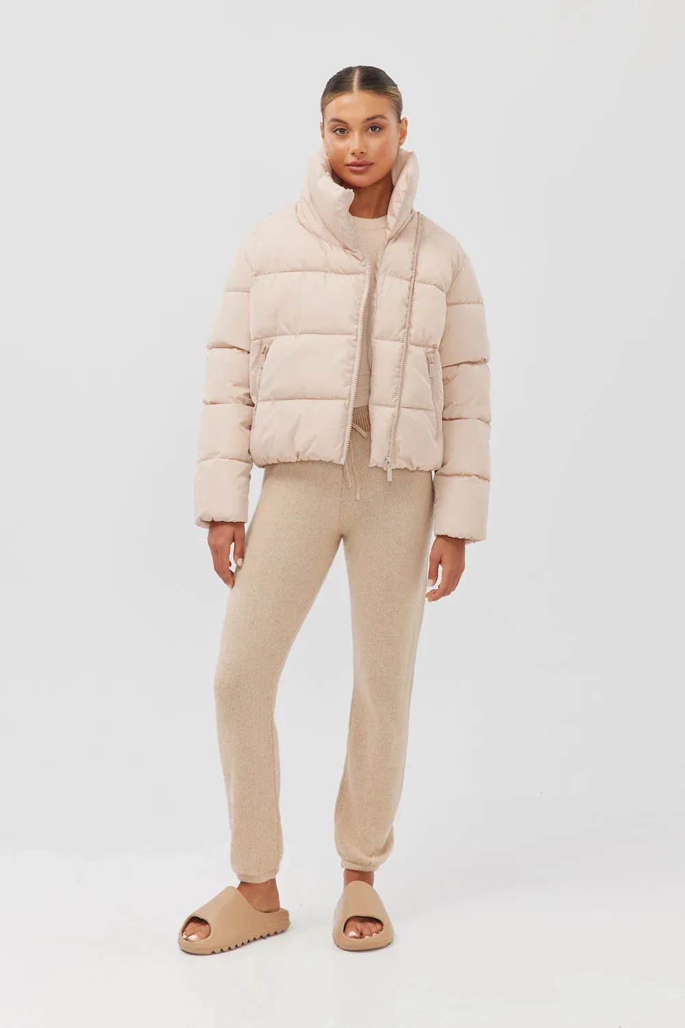 Jupiter Puffer Jacket Crem Brulee