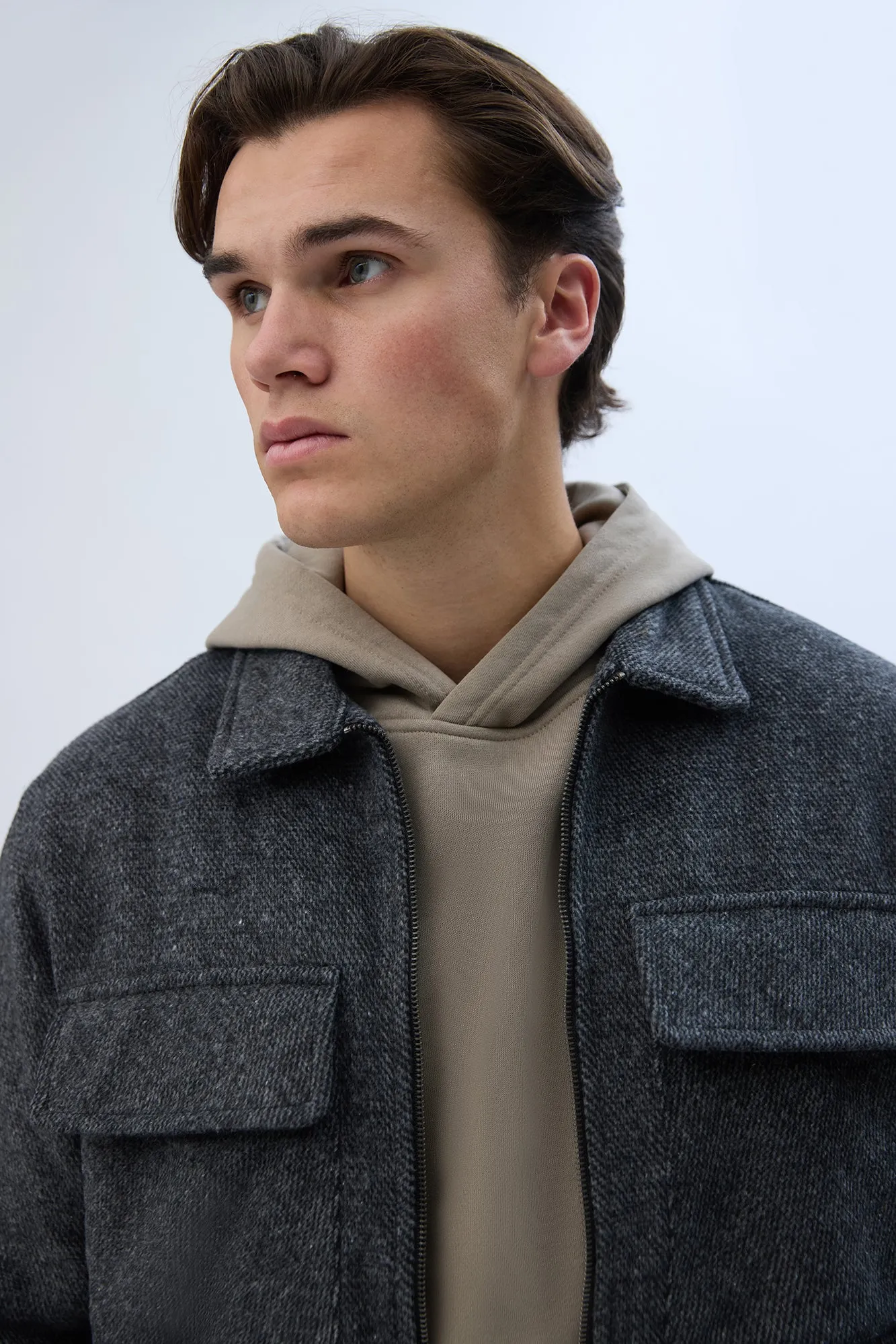 North Western Zip-Up Shacket