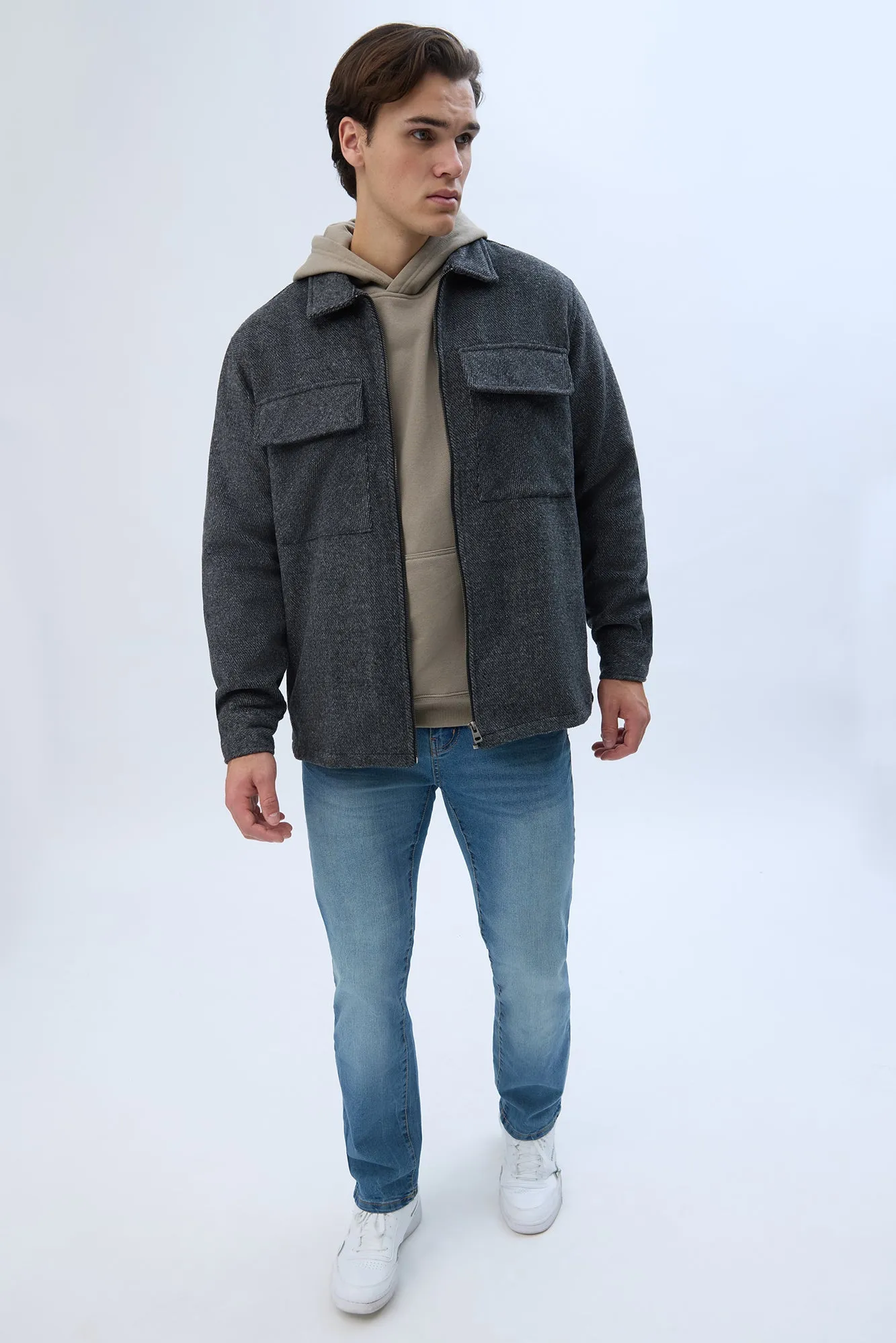 North Western Zip-Up Shacket
