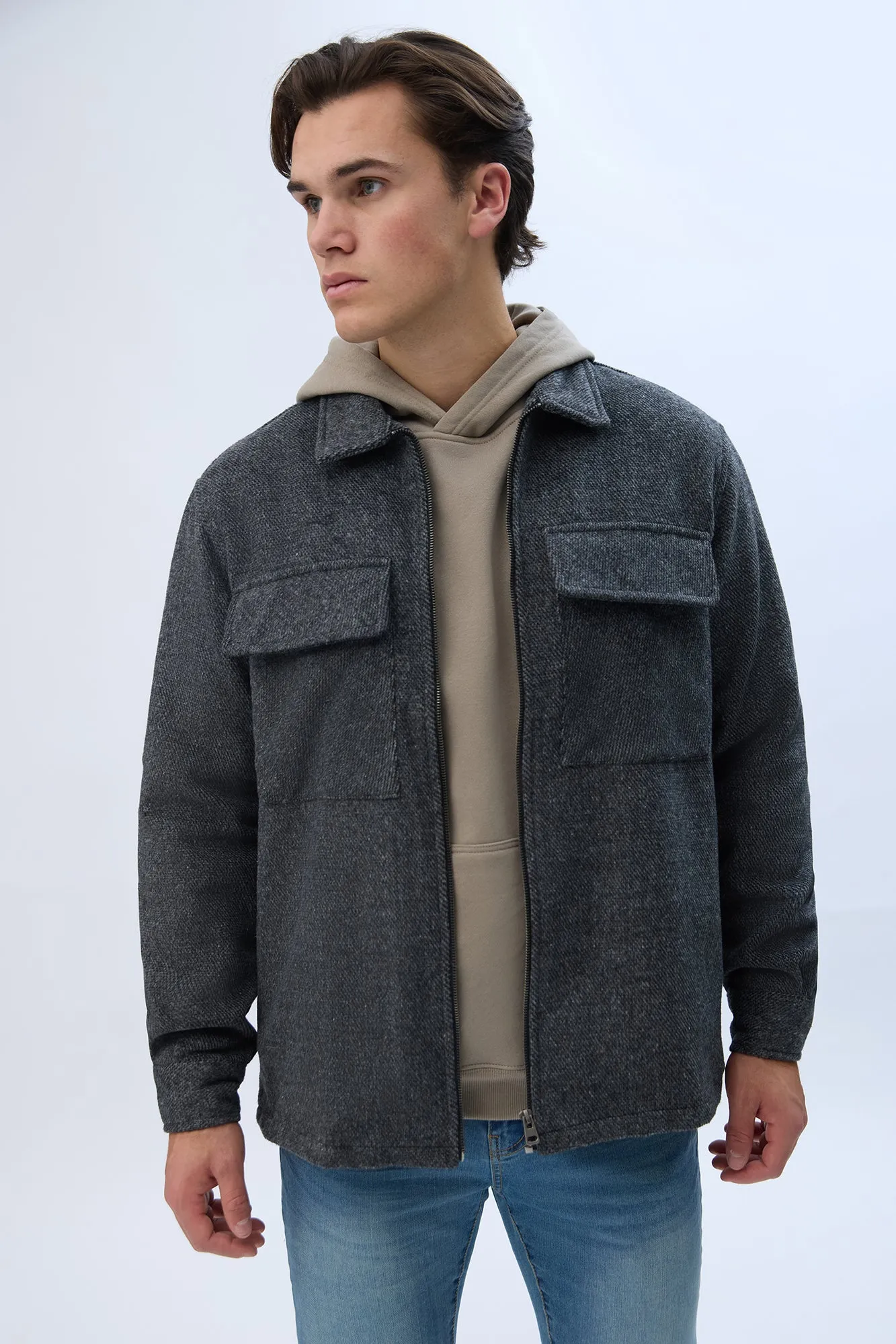 North Western Zip-Up Shacket