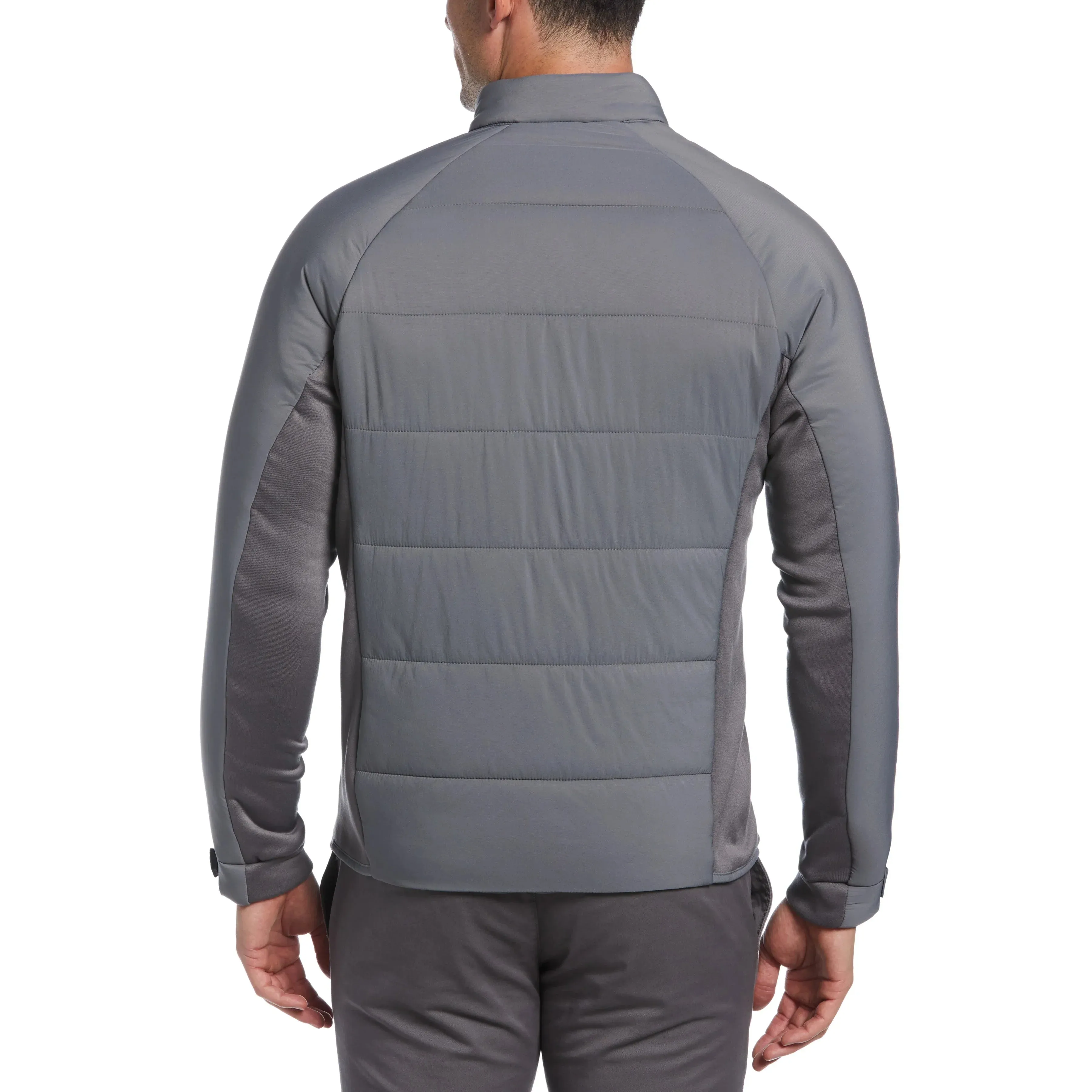 Original Penguin Mens Long Sleeve Full Zip 70s Insulated Golf Jacket - QUIET SHADE
