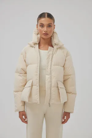 Pluto Puffer Jacket Coconut
