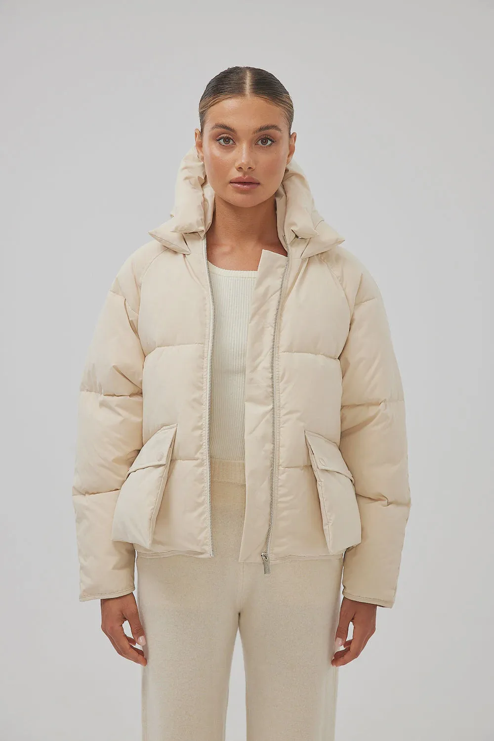 Pluto Puffer Jacket Coconut