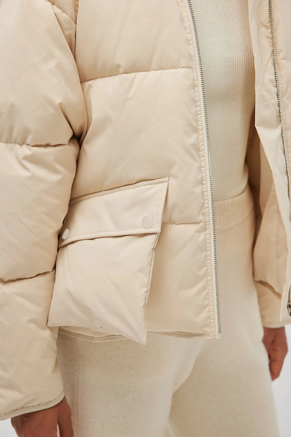Pluto Puffer Jacket Coconut