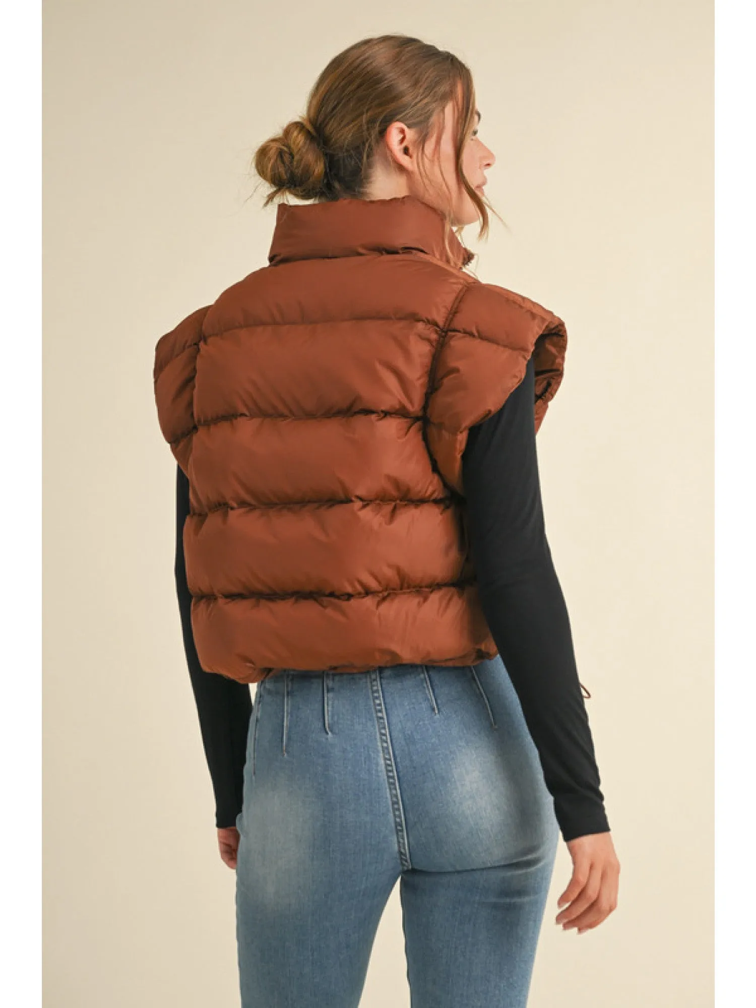 Preslee Puffer Cropped Vest
