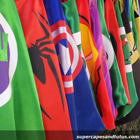 Superhero Cape and Mask - Superhero Cape and Mask Costume - Superhero Birthday Party Favors