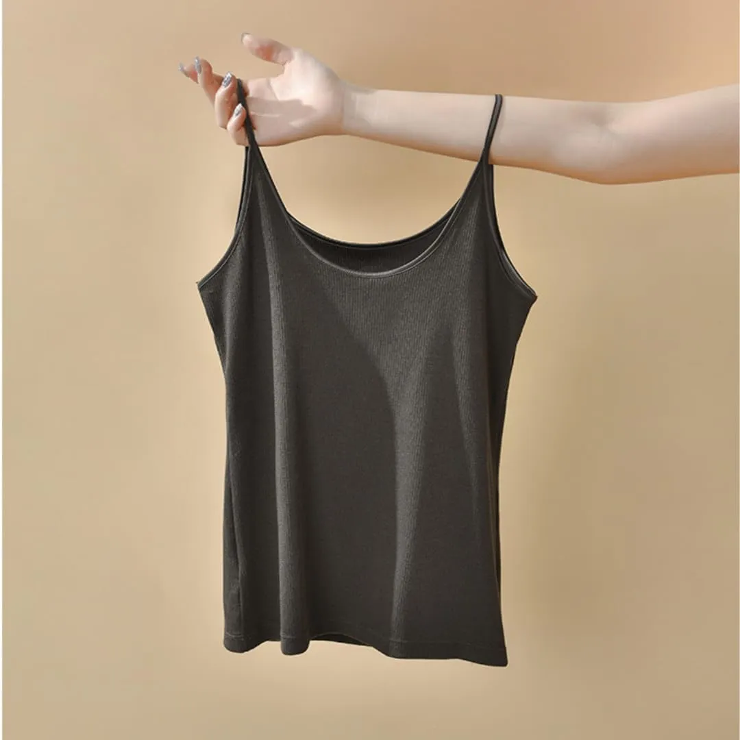 Tank Top for Women,U-Neck Sleeveless Camisole, Breathable Summer Undershir for Casual Beach Vacation