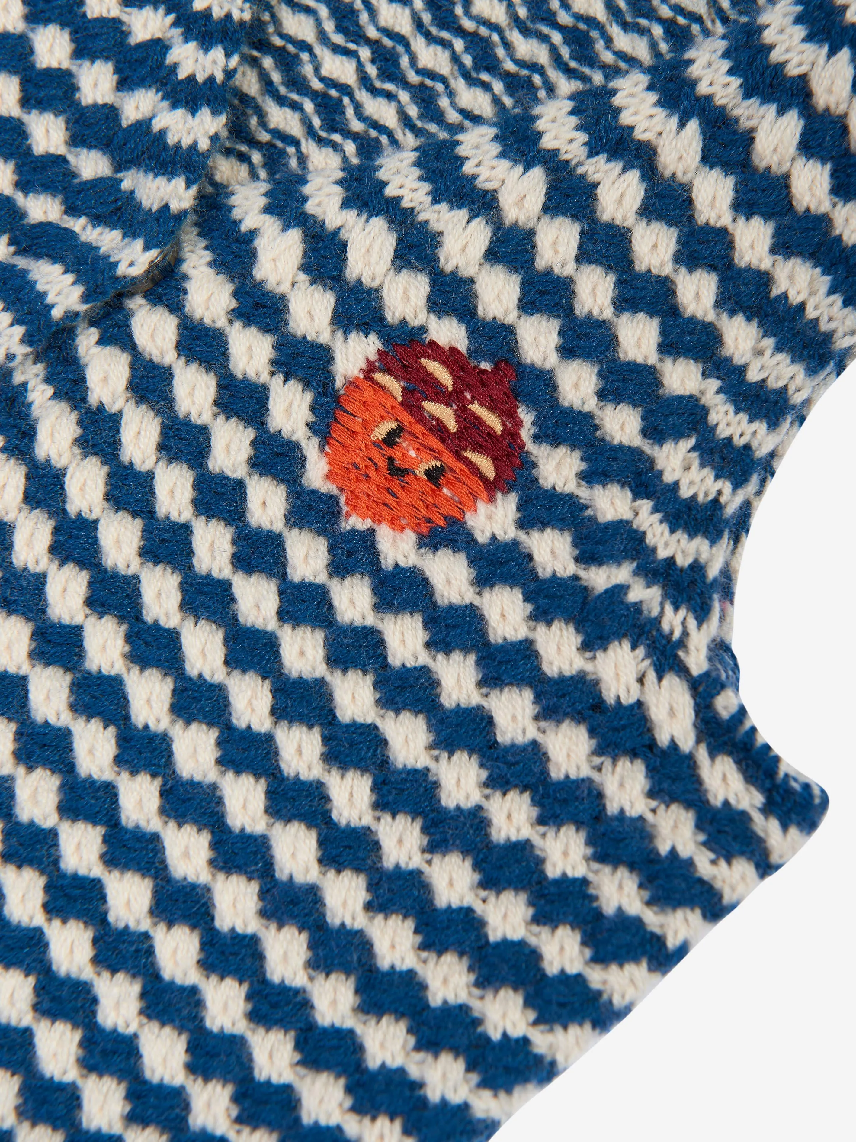 The Bonnie Mob Boys Hawthorn Chunky Checker Waistcoat in Blue