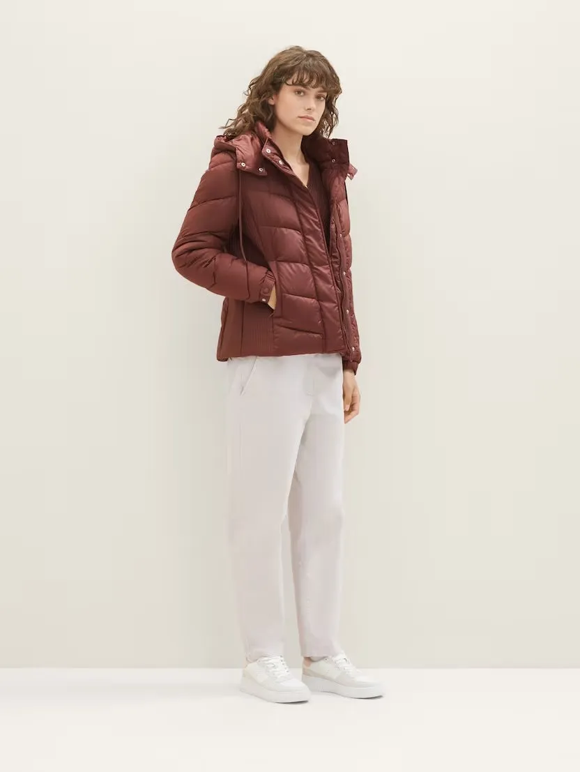 Tom Tailor Raisin Signature Puffer Jacket with Removeable Hood