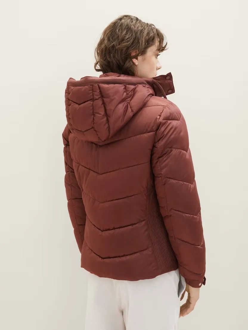 Tom Tailor Raisin Signature Puffer Jacket with Removeable Hood
