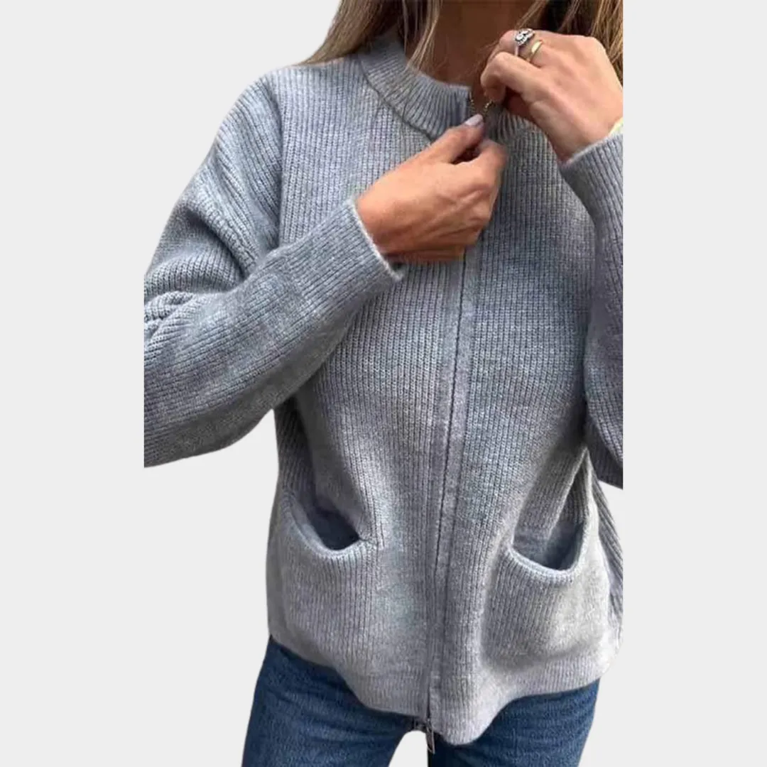 Women's Long Sleeve Knitted Cardigan  Casual Outerwear  Pockets  Multiple Colours
